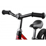 Detské odrážadlo Tiny Bike gumové kolesá čierno-červené